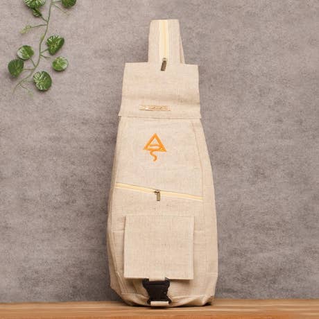Jute Canvas Backpack