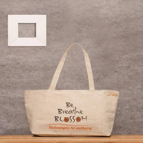 Be Breath Blossom Jute Bag