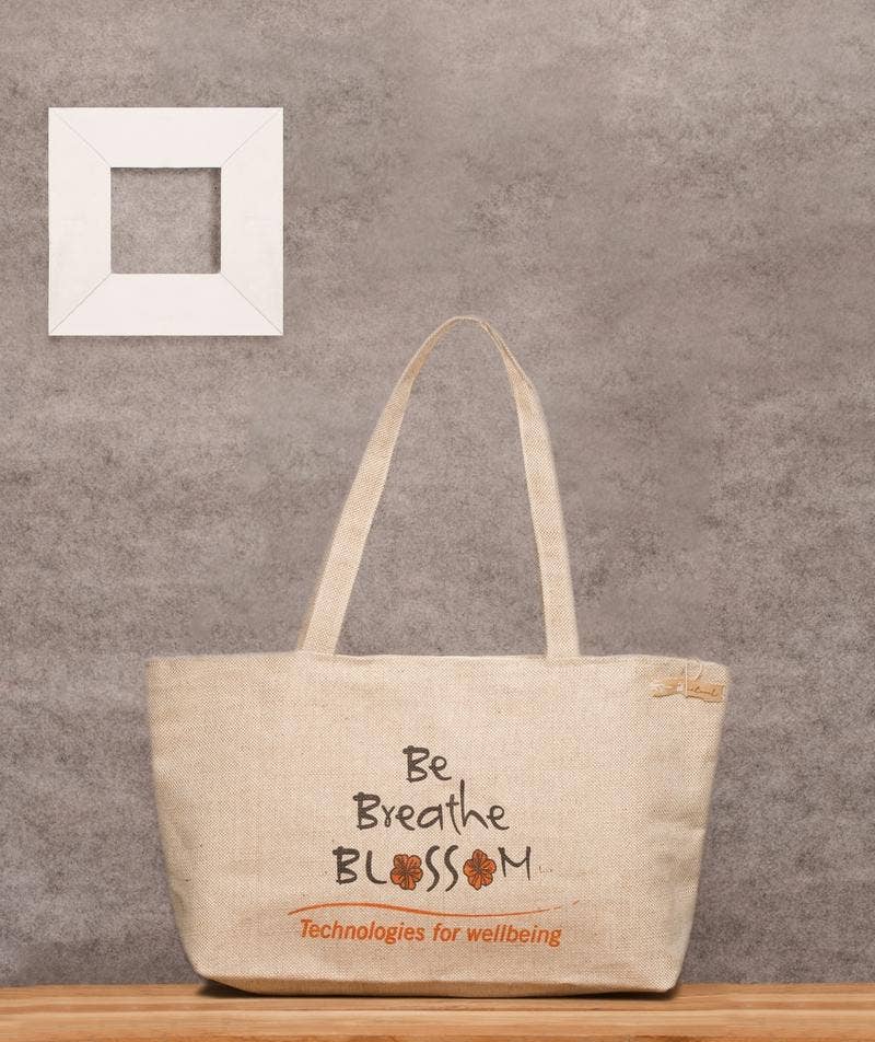 Be Breath Blossom Jute Bag