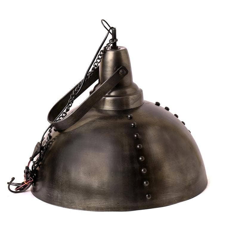 Vintage Metal Hanging Lamp Fixture