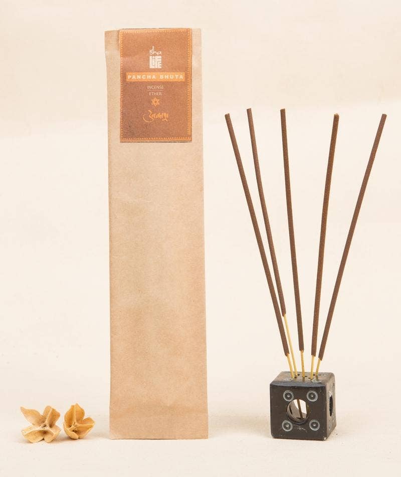 Handmade Natural Aakash Incense, 10 Sticks.