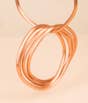 Copper Multi Bangle Set - Style 6