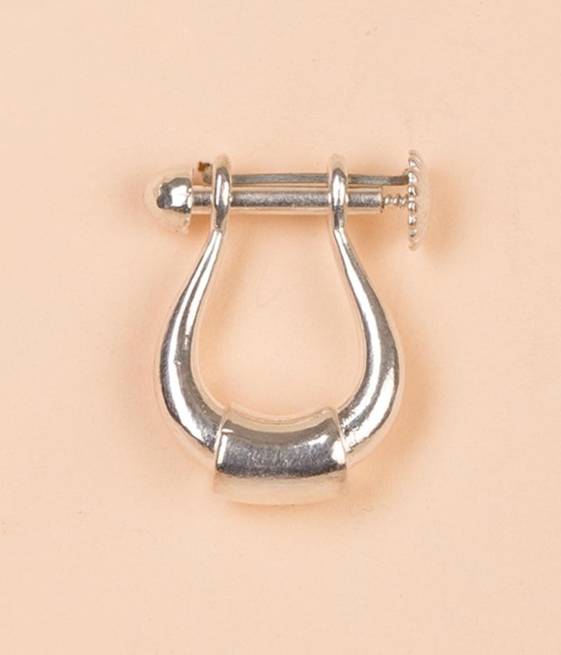 Adiyogi Silver Earring
