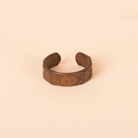 Moon Phases Copper Ring 