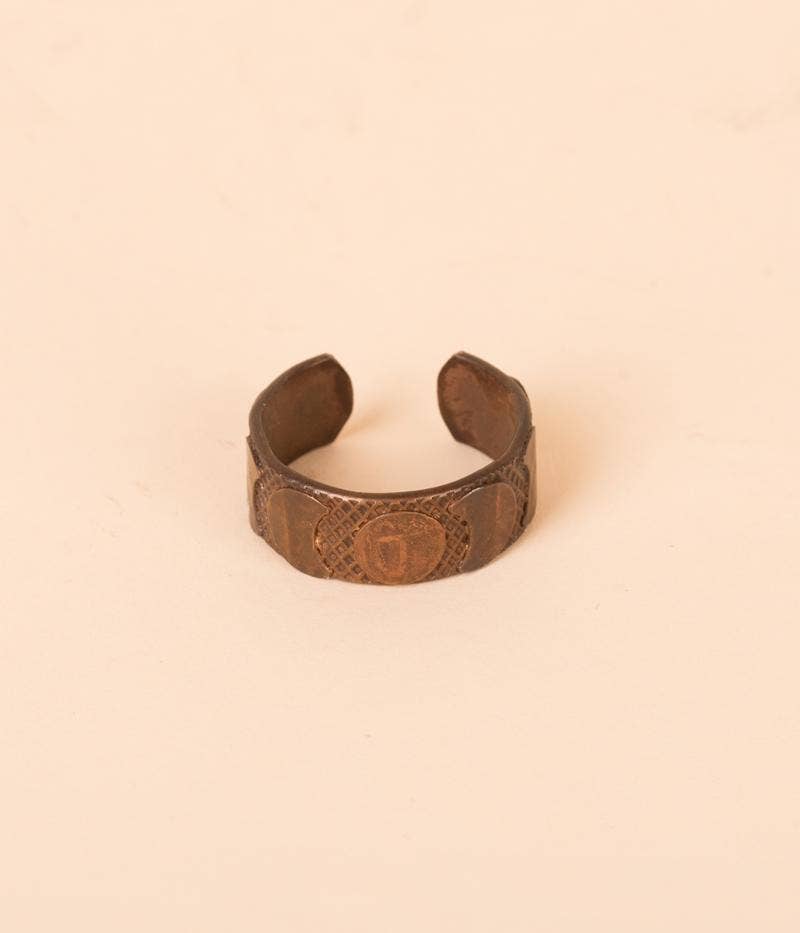 Moon Phases Copper Ring 