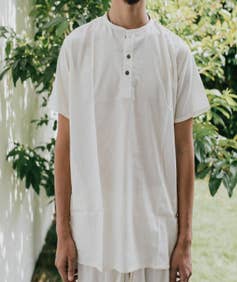 Undyed Organic Cotton Kurta for Men