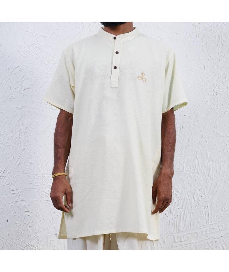 Men Hatha Yoga Teacher Kurta - Cream