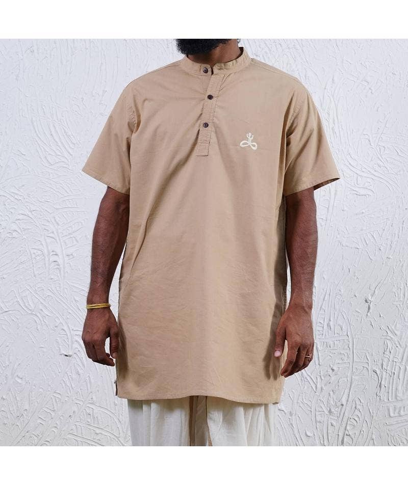 Men Hatha Yoga Teacher Kurta - Beige