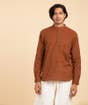 Natural Dyed Handwoven Kurta Brown