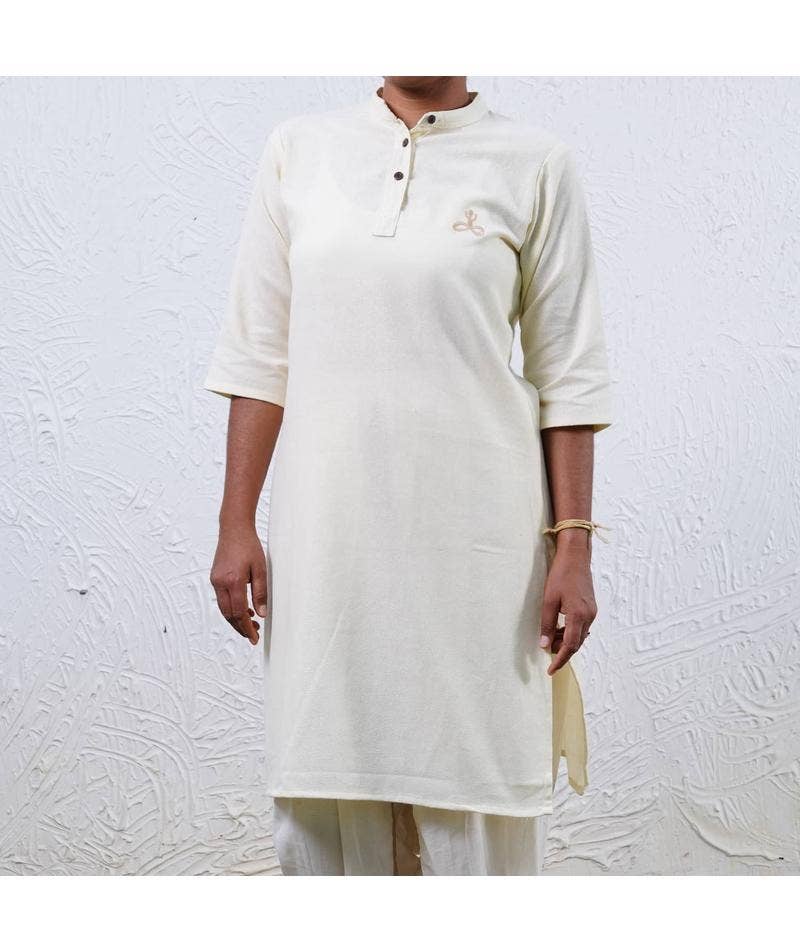 Women Hatha Yoga Teacher Kurta - Cream