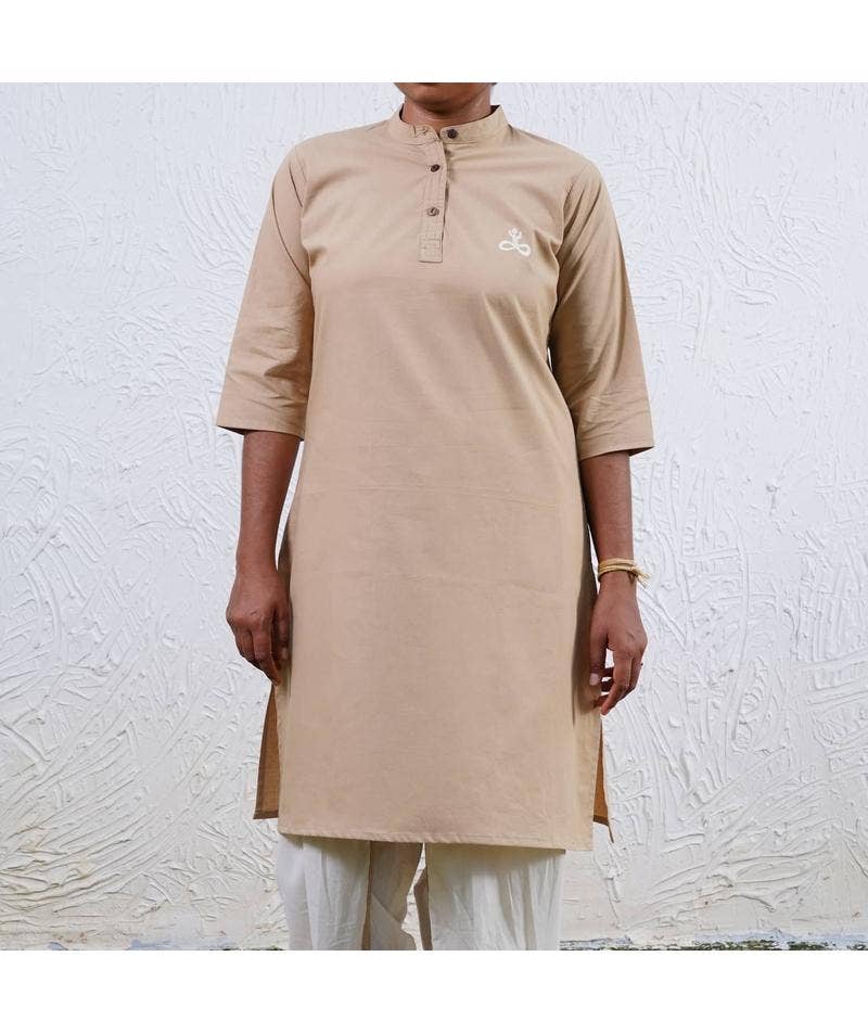 Women Hatha Yoga Teacher Kurta - Beige