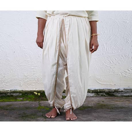 Women Hatha Yoga Teacher Dhoti Pant - White