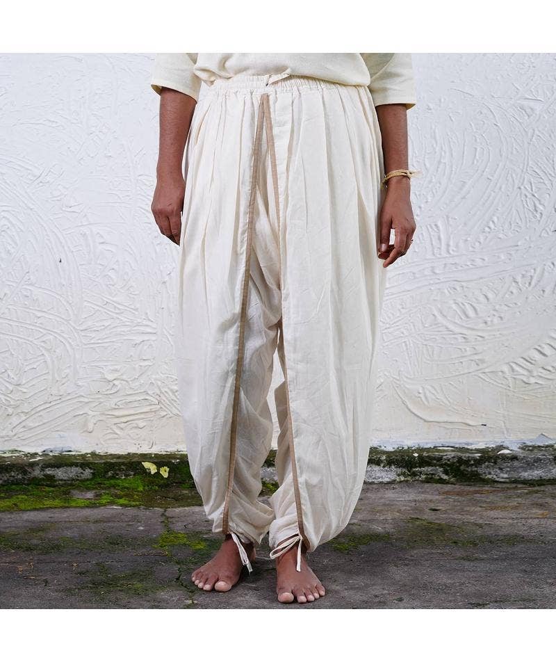 Women Hatha Yoga Teacher Dhoti Pant - White