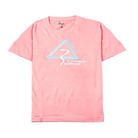 Unisex Organic Cotton An Invitation to the Divine T-shirt - Pink Embroidery