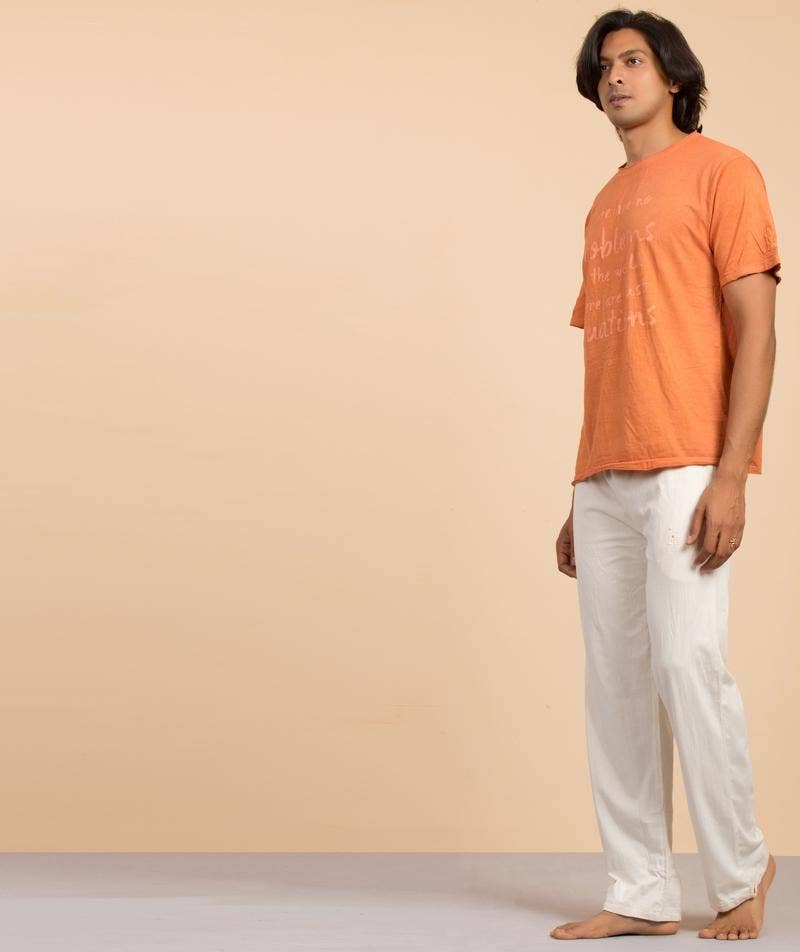 Unisex Undyed Organic Cotton Track Pant - Off-White
