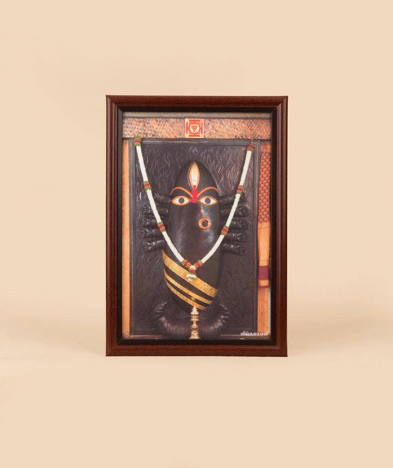 Linga Bhairavi Photo - Black 6x8 (With Frame)
