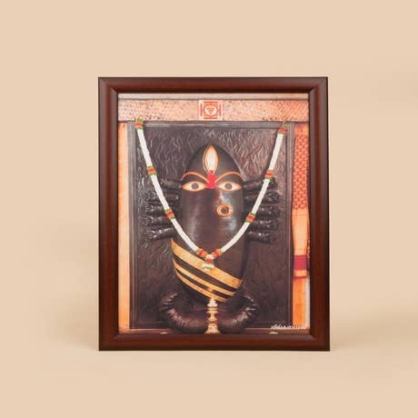 Linga Bhairavi Photo - Black 8x12 (With Frame)