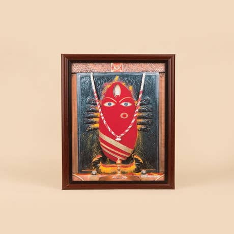 Linga Bhairavi Photo - Kumkum 6x8 (With Frame)