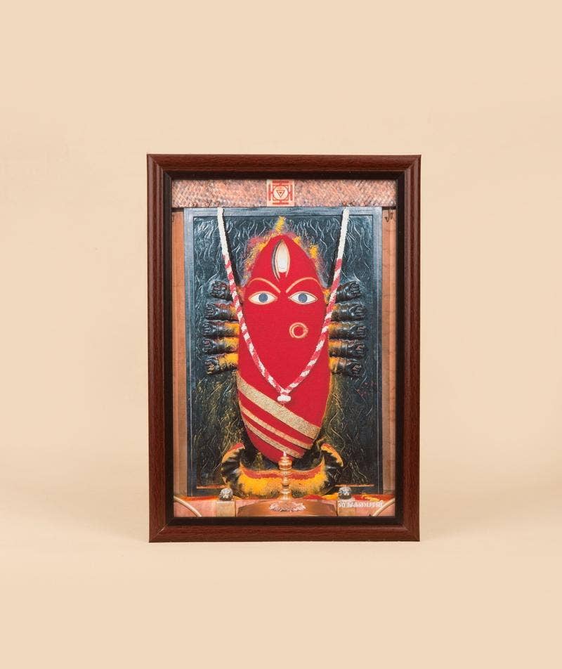 Linga Bhairavi Photo - Kumkum 6x8 (With Frame)