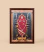 Linga Bhairavi - Red - Wooden Frame - 12x18