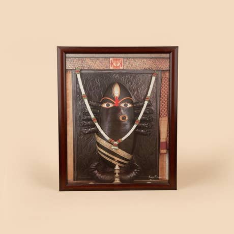 Linga Bhairavi Photo - Black (10x15) with frame