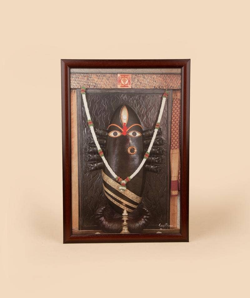 Linga Bhairavi Photo - Black (10x15) with frame