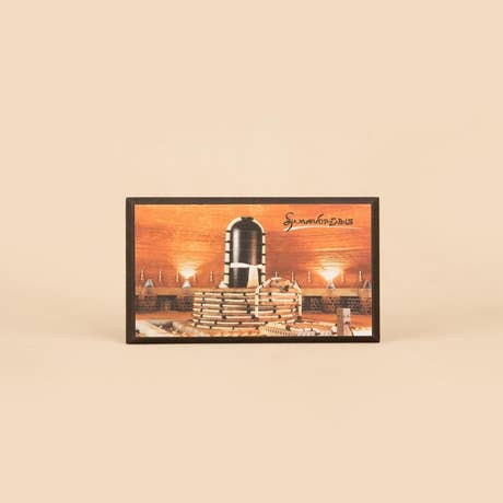 Dhyanalinga Photo - Black 6x4 (With Frame)