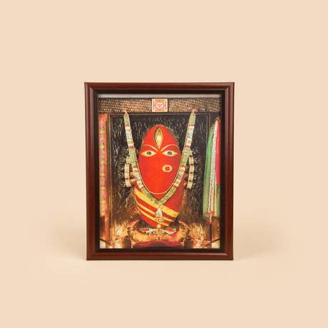 Linga Bhairavi with Bangles Photo - Kumkum 6x8 (With Frame)