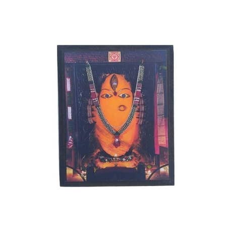 Linga Bhairavi with Bangles Photo - Turmeric 6x4 (With Frame)