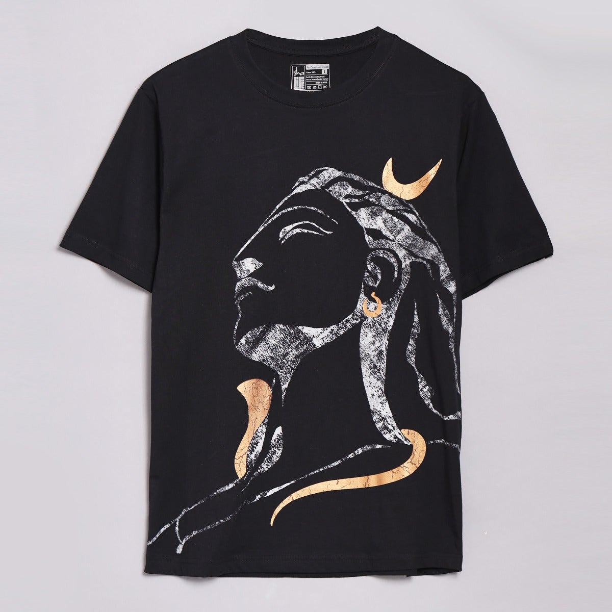 Adiyogi Abharanam - T Shirt with Copper print (Ecru)
