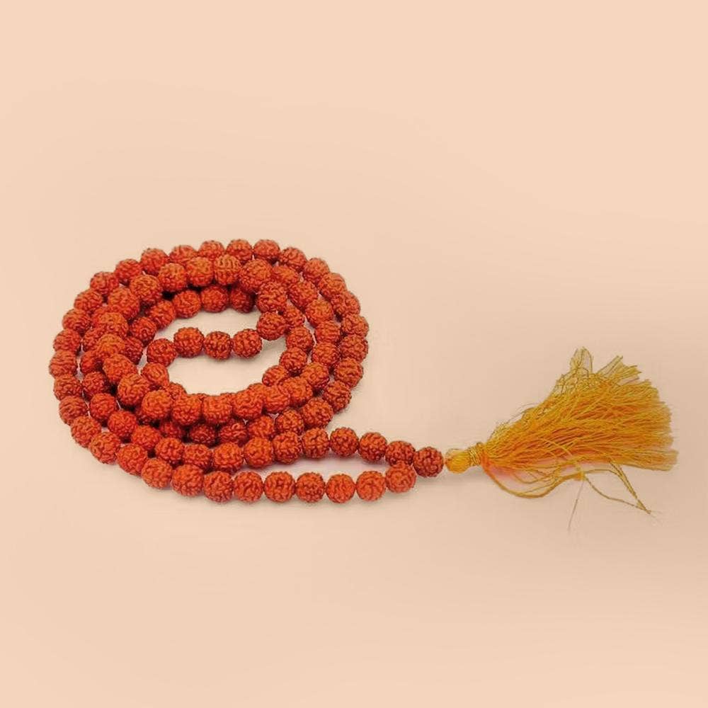 Authentic Isha Panchamukhi (five-faced) Rudraksha Mala. Energized at Dhyanalinga. Your cocoon of energy (8 mm)