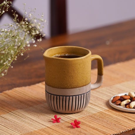 Handcrafted Ceramic Jug - Ochre