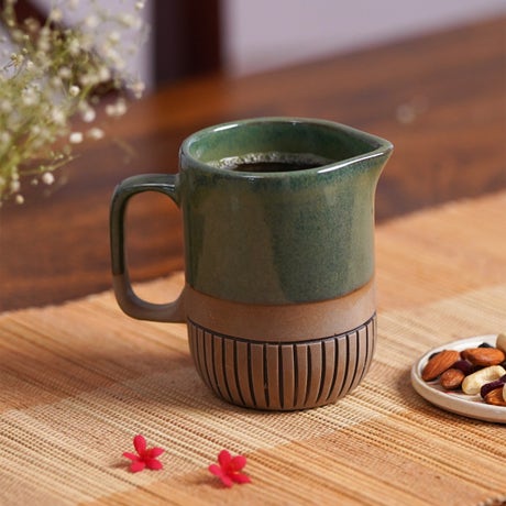 Handcrafted Ceramic Jug - Sea Green