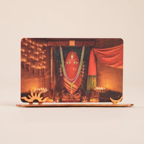 Sadhguru / Linga Bhairavi - Kumkum Two-sided Car Photo Stand