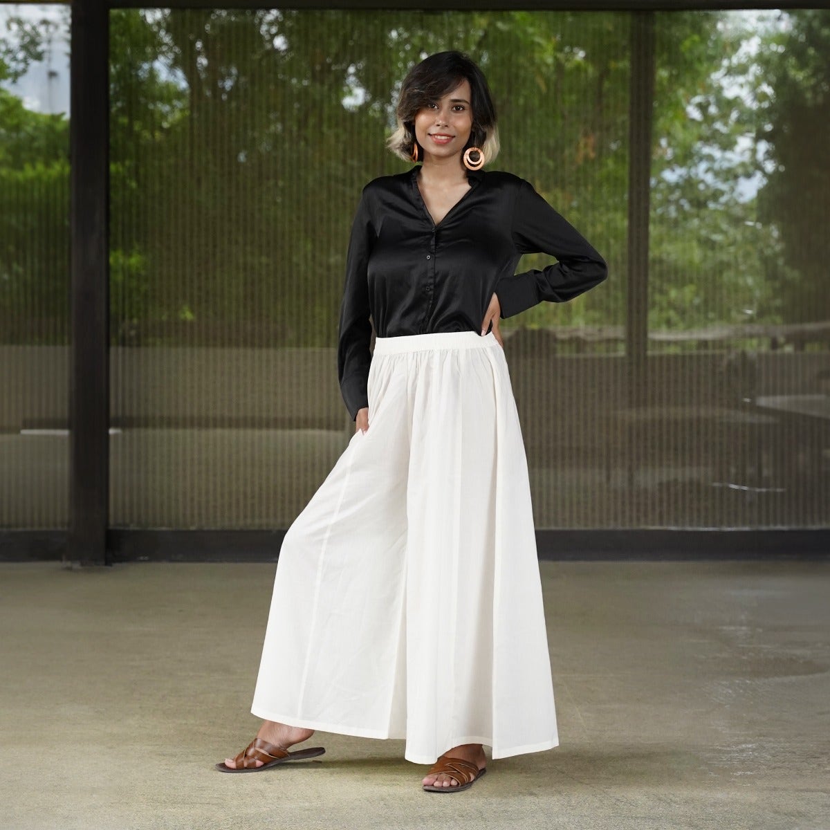 Essential lightweight cotton Palazzo