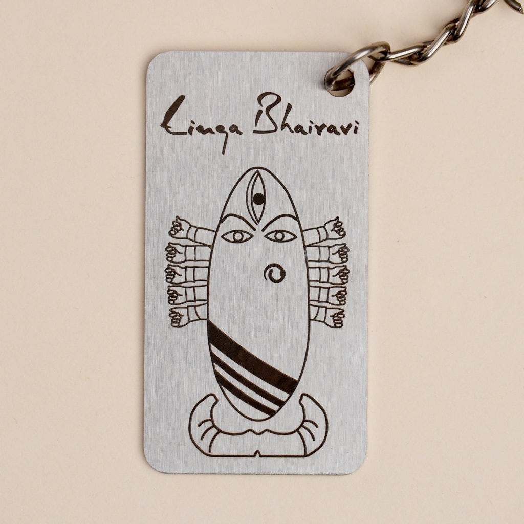 Linga Bhairavi Metal Keychain