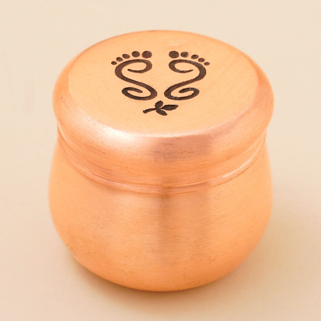Copper Vibhuti Box (Large) - Padam