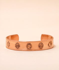 Chakras Copper Cuff