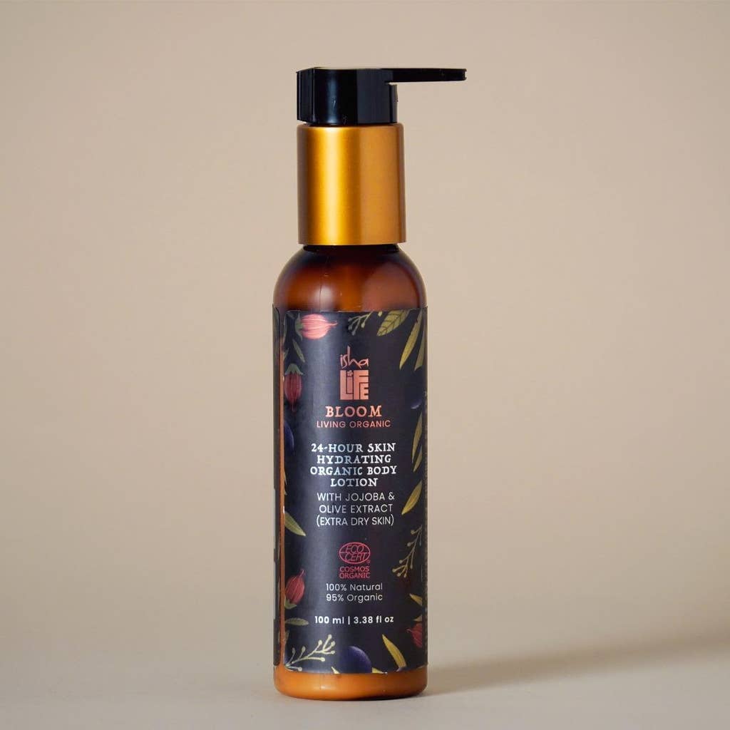 24 Hours Skin Hydrating Organic Body Lotion With Jojoba & Olive Extract (Extra Dry Skin) - 100ml