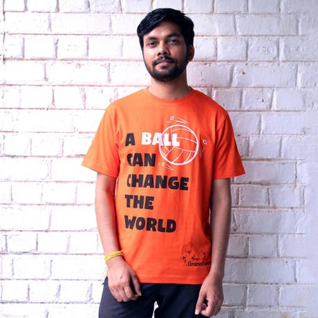 Gramotsavam Orange Tshirt