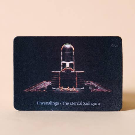 Dhyanalinga fridge magnet Small - The Eternal Guru