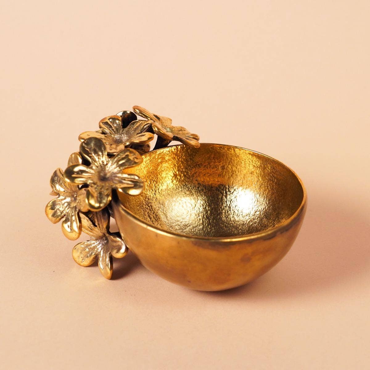 Cherry Blossom Brass Bowl