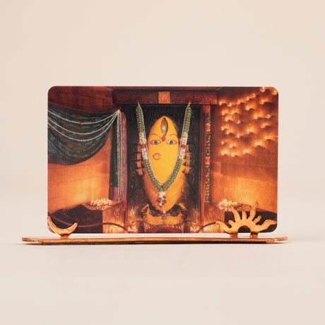 Sadhguru / Linga Bhairavi - Turmeric Two-sided Car Photo Stand