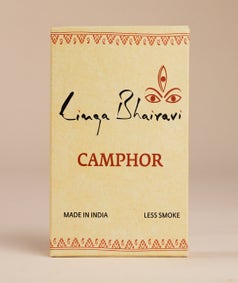 Linga Bhairavi Camphor. Emit Less smoke.