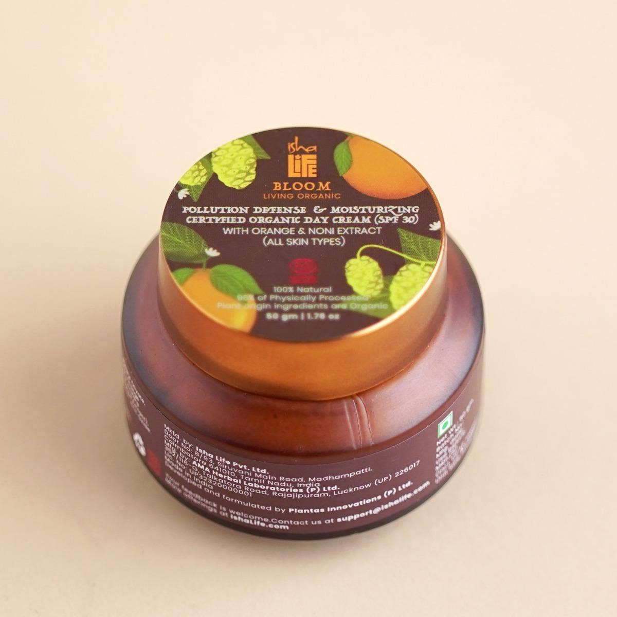 Anti Pollution & Moisturizing Day Cream with orange & noni extract (for all skin types) - 50gm