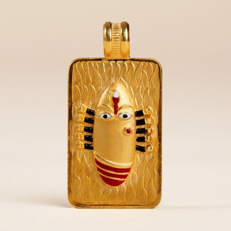 Linga Bhairavi 22KT Gold Pendant - 16 gm (Sandal) 