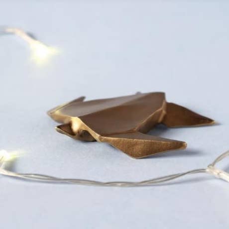 Turtle Origami Brass Paper Weight