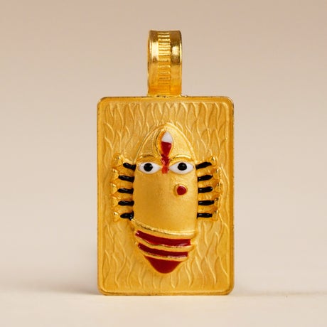 Linga Bhairavi 22KT Gold Pendant - 4 gm (Sandal)