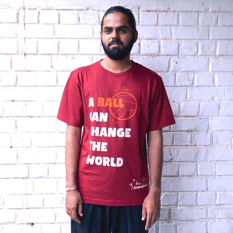 Gramotsavam Maroon Red Tshirt
