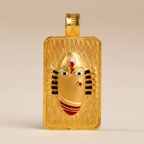 Linga Bhairavi 22KT Gold Pendant - 8 gm (Sandal) 